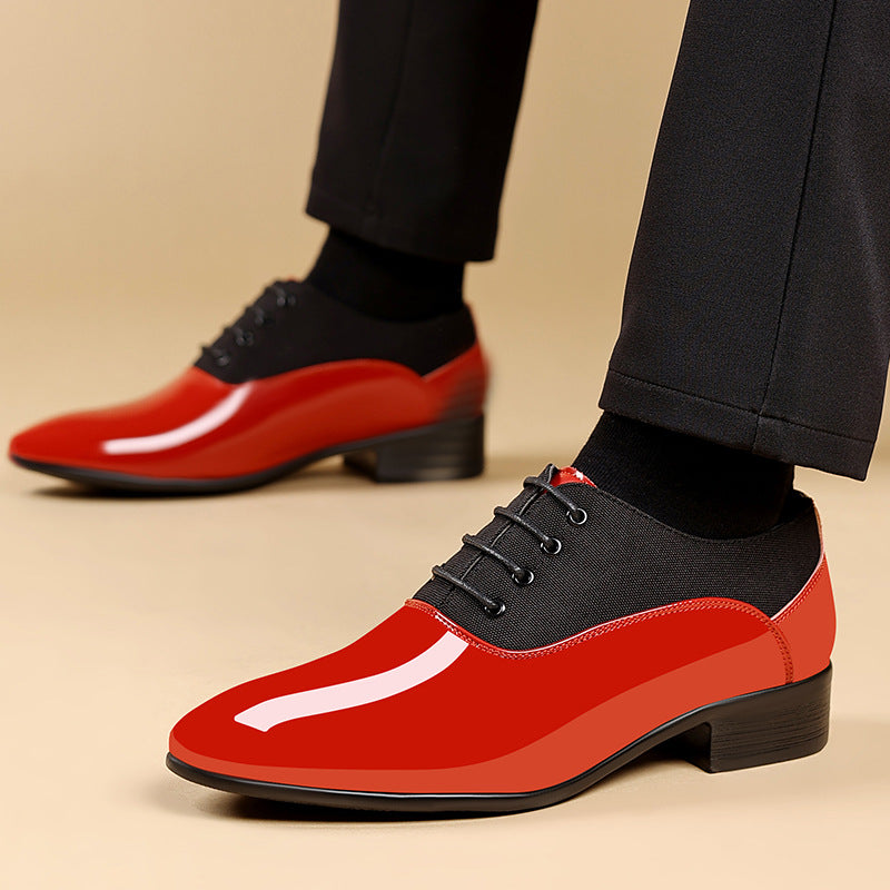 Freizeitschuhe für Herren mit glänzender Oberfläche und weicher Sohle