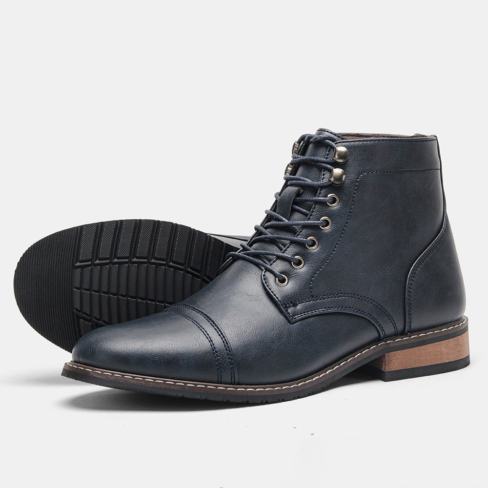 Vintage-Freizeitstiefel aus Leder