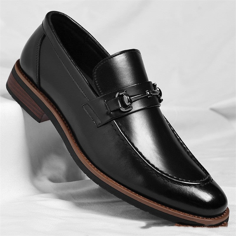 Businessschuhe mit weicher Sohle und niedrigem Absatz