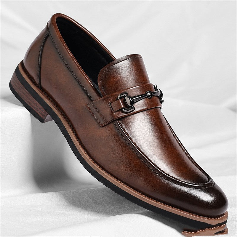 Businessschuhe mit weicher Sohle und niedrigem Absatz