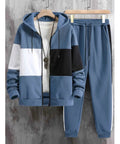 3D Elefanten-Print Langarm-Hoodie-Set für Herren