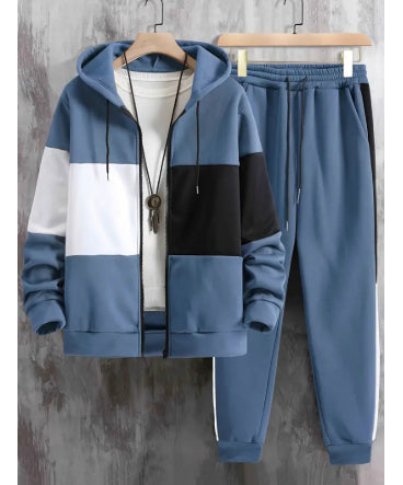 3D Elefanten-Print Langarm-Hoodie-Set für Herren