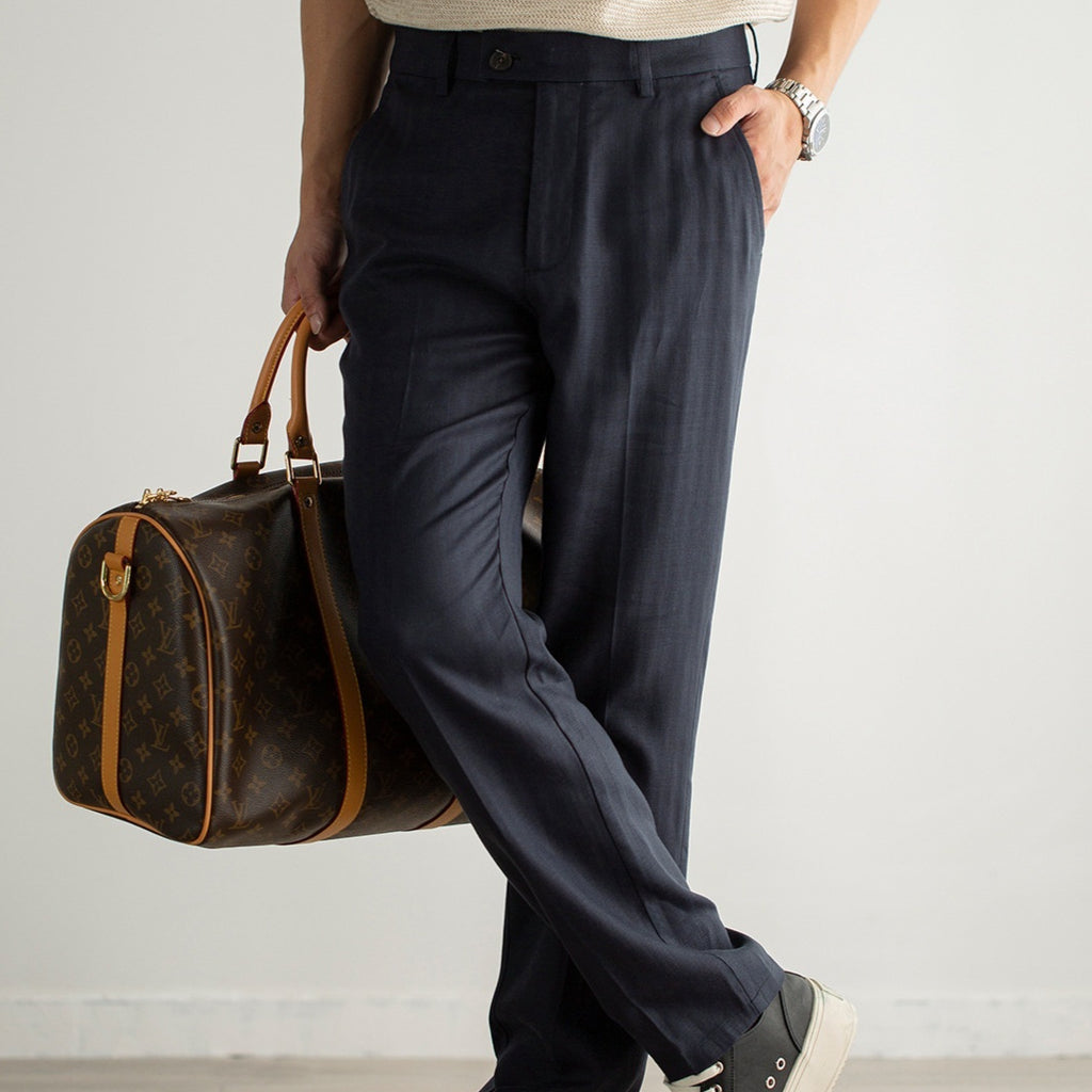 Pantalones de Lino Tencel Estilo Old Money