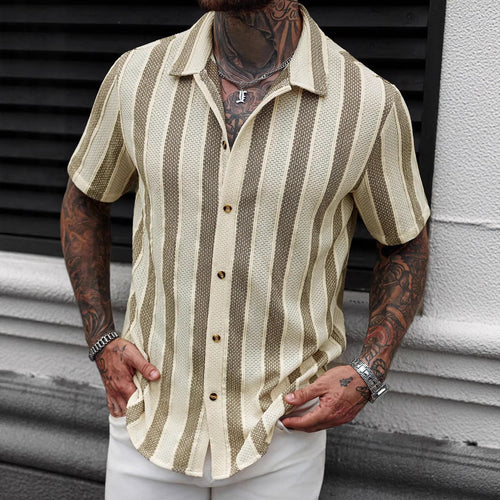 Herren-T-Shirt mit V-Ausschnitt im europäischen und amerikanischen Stil