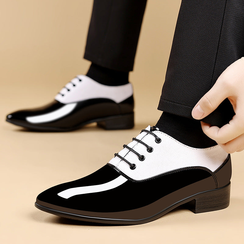 Freizeitschuhe für Herren mit glänzender Oberfläche und weicher Sohle