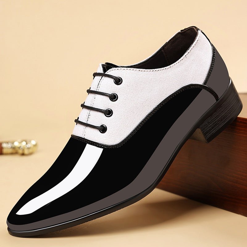 Freizeitschuhe für Herren mit glänzender Oberfläche und weicher Sohle