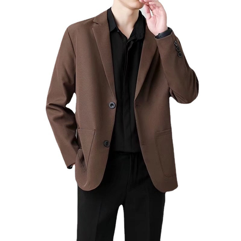 Herren-Slim-Fit-Anzug mit zwei Knöpfen