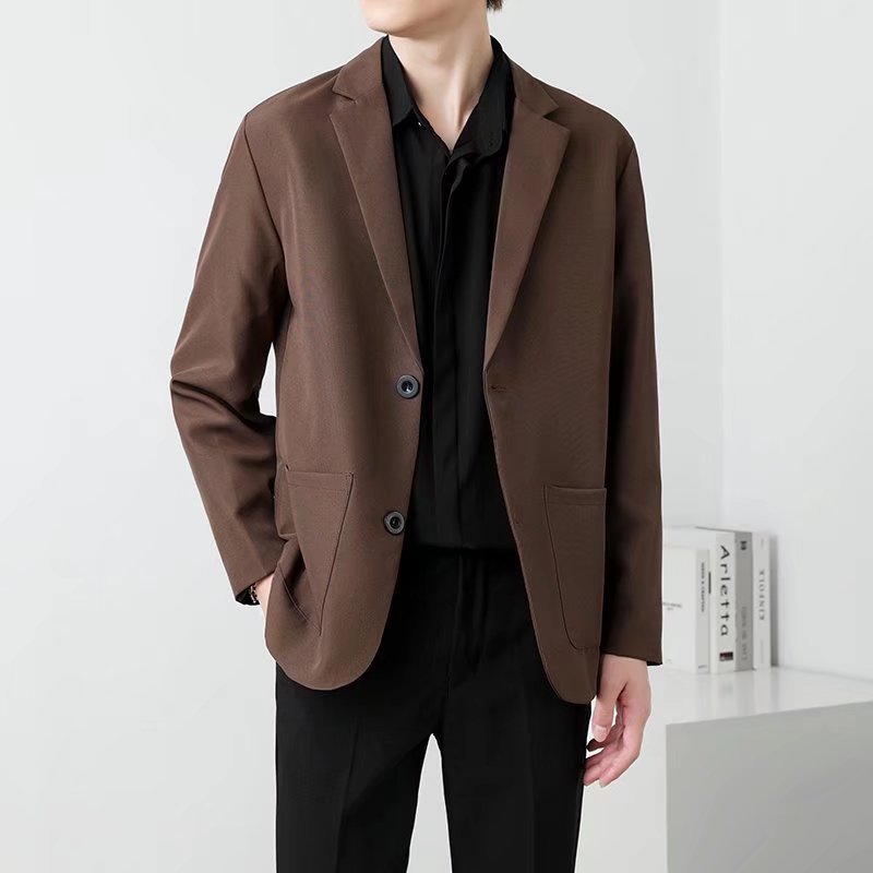 Herren-Slim-Fit-Anzug mit zwei Knöpfen