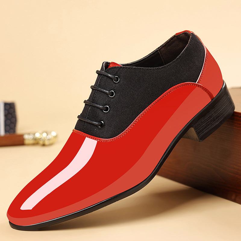 Freizeitschuhe für Herren mit glänzender Oberfläche und weicher Sohle