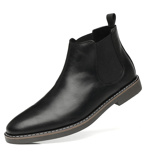 Jugendliche Lederstiefel mit spitzer Zehenpartie
