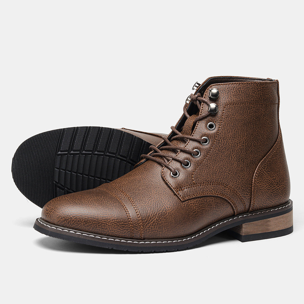 Vintage-Freizeitstiefel aus Leder