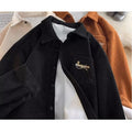 Retro-Freizeit-Kordhemdjacke
