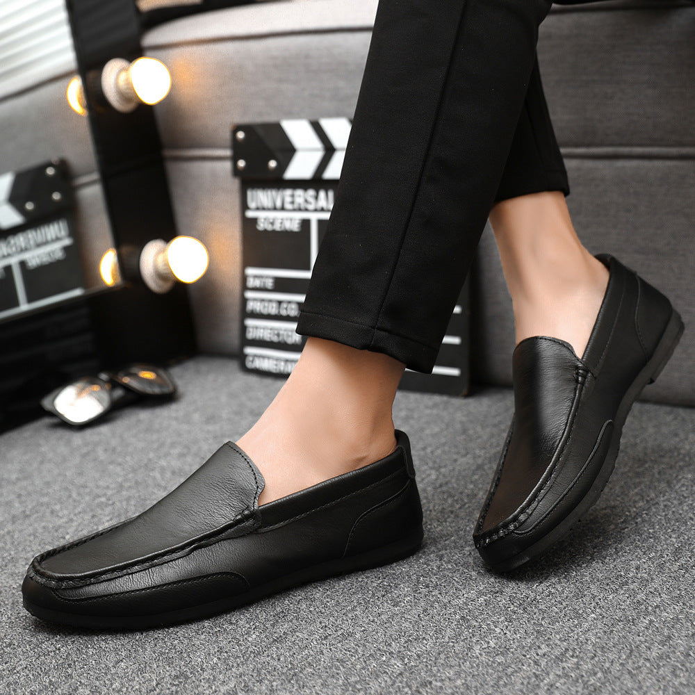 Lässige Lederschuhe für Herren im koreanischen Stil – Sommer