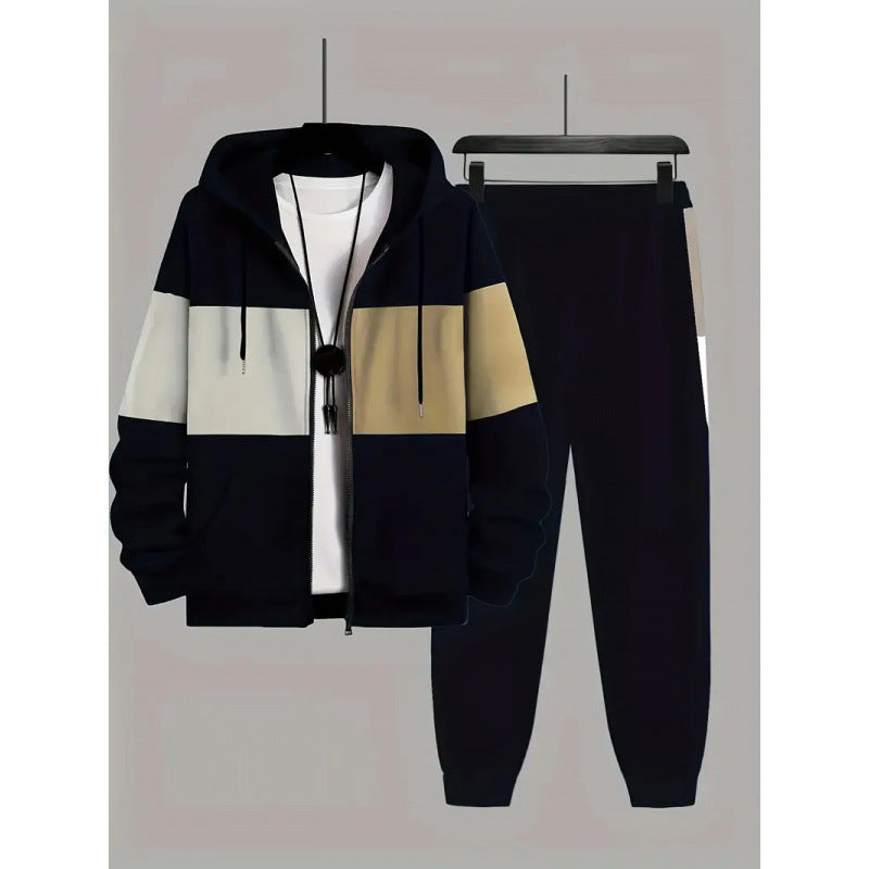 3D Elefanten-Print Langarm-Hoodie-Set für Herren