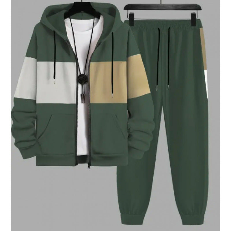 3D Elefanten-Print Langarm-Hoodie-Set für Herren