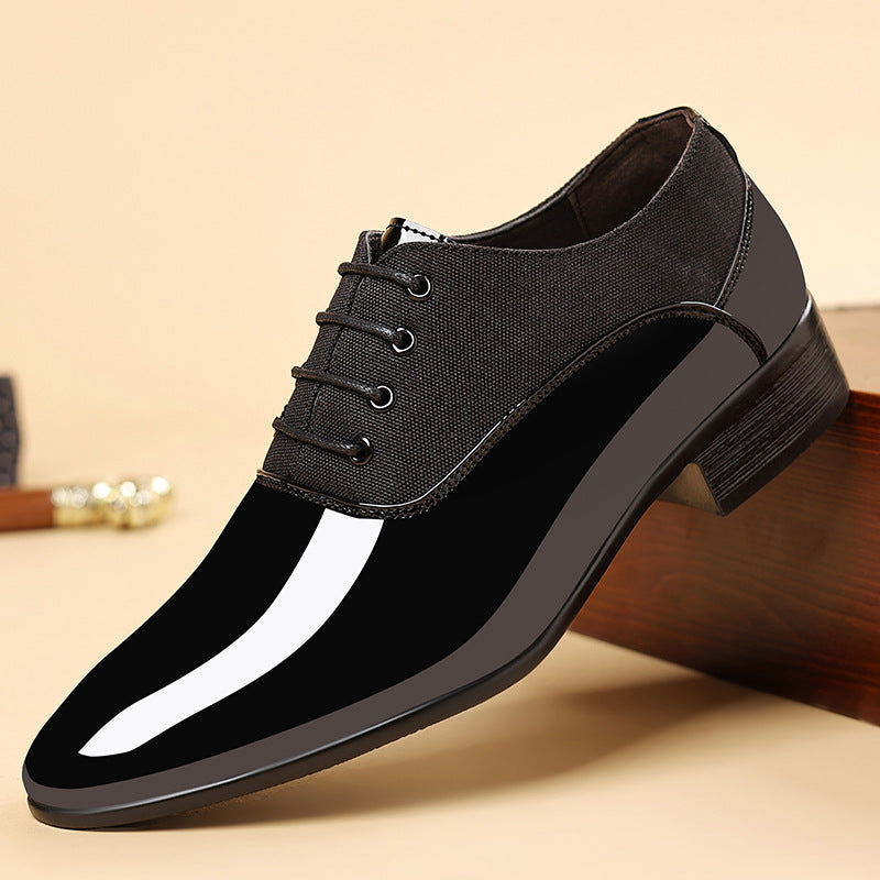 Freizeitschuhe für Herren mit glänzender Oberfläche und weicher Sohle