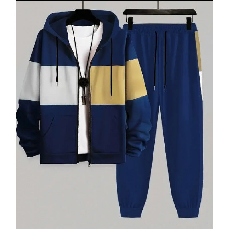 3D Elefanten-Print Langarm-Hoodie-Set für Herren