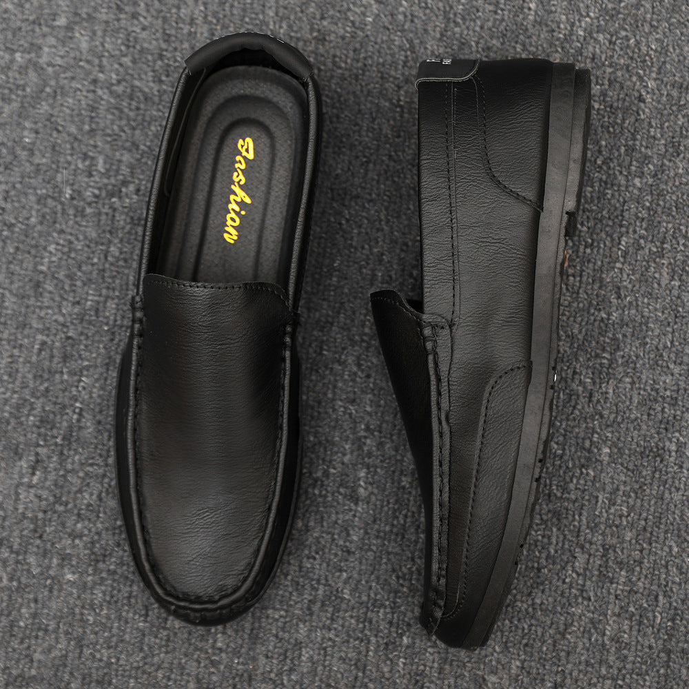 Lässige Lederschuhe für Herren im koreanischen Stil – Sommer
