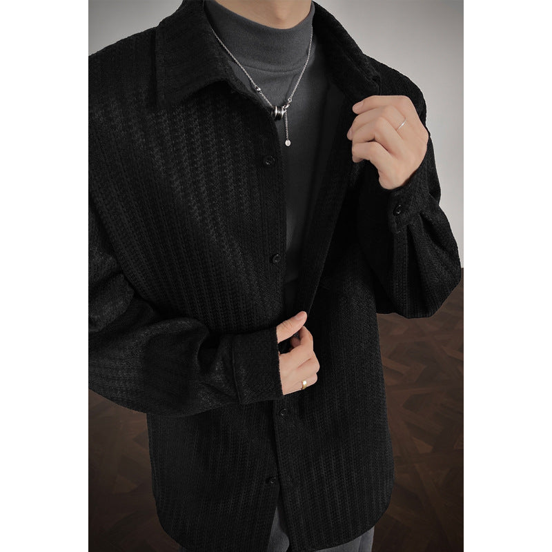 Chanel-Stil Jackenhemd mit Fischgrätmuster
