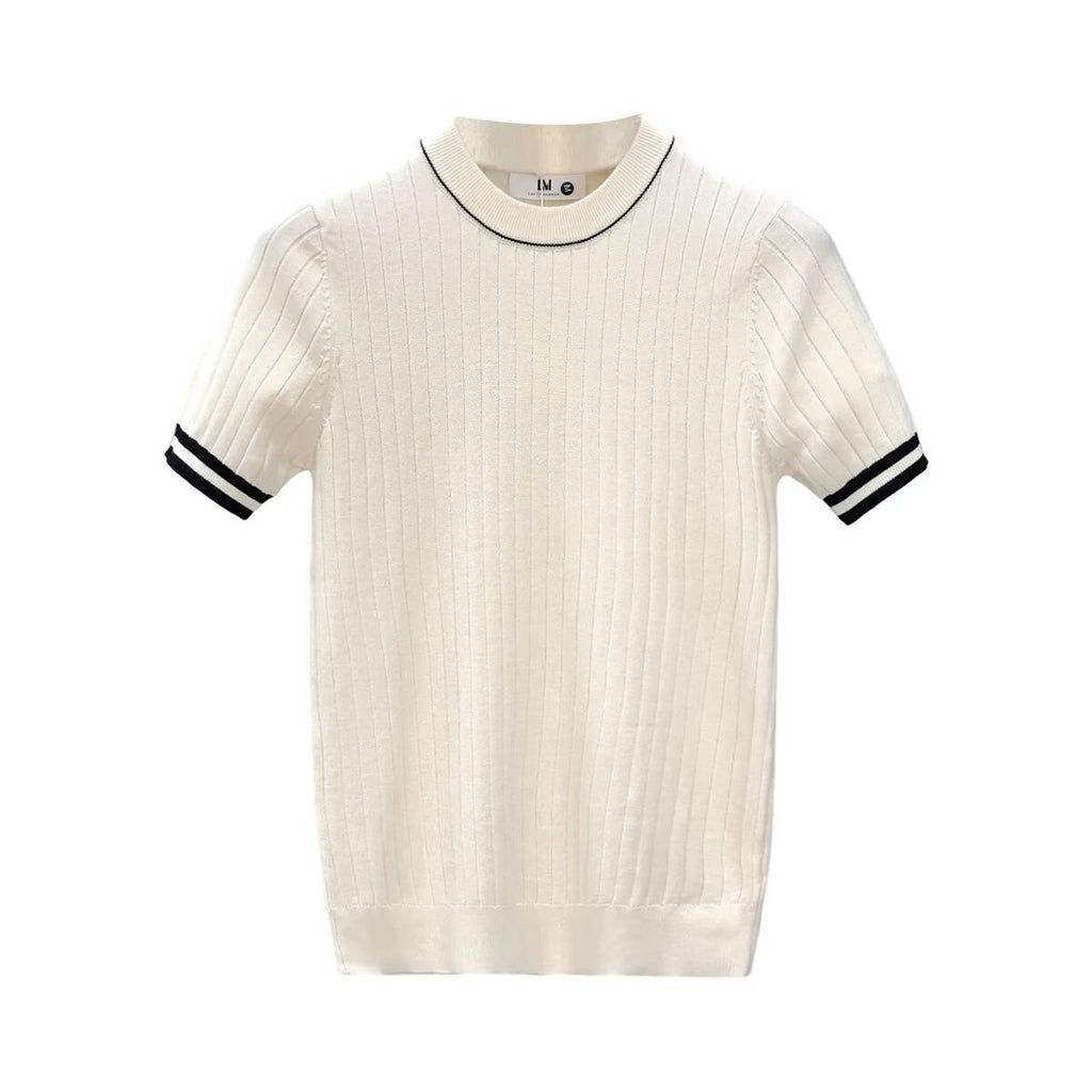 Herren-T-Shirt aus Eisseide im Slim Fit mit Rundhalsausschnitt