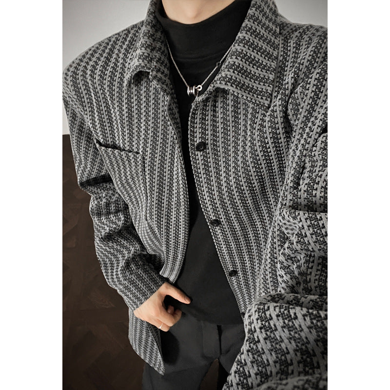 Chanel-Stil Jackenhemd mit Fischgrätmuster