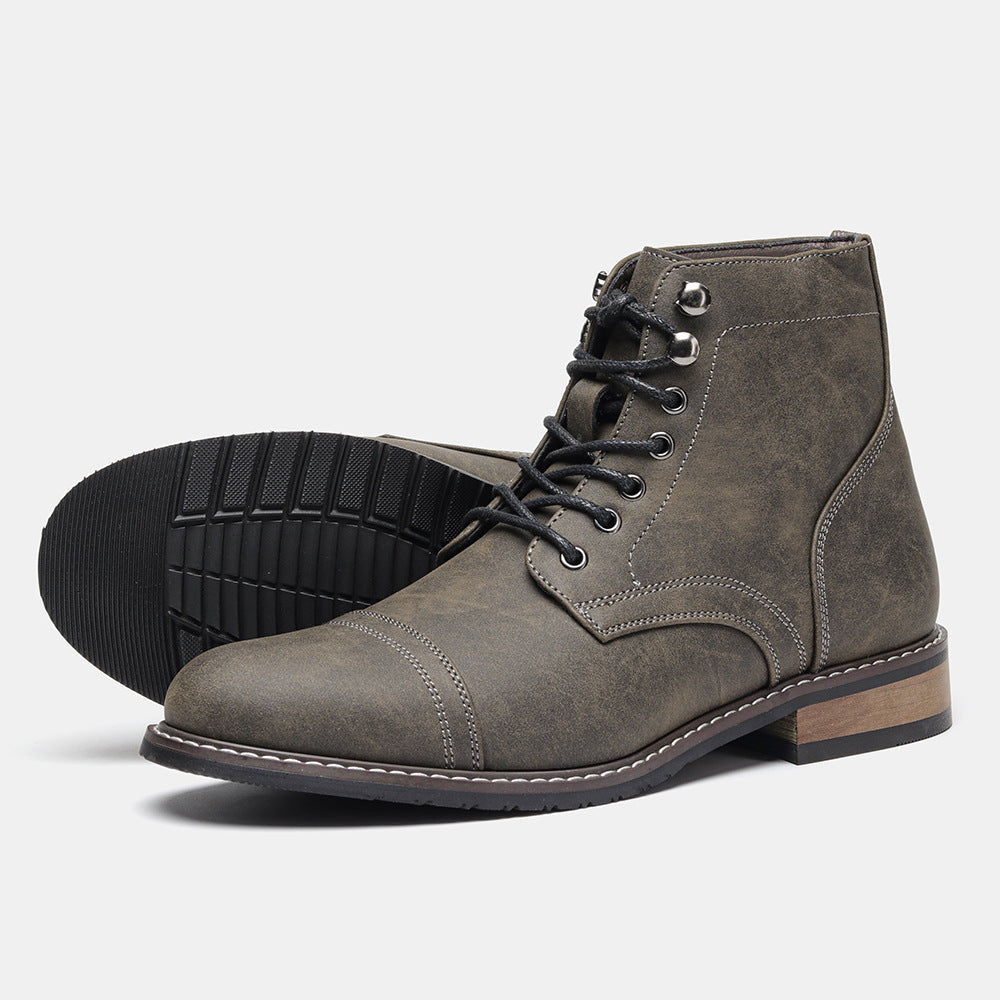 Vintage-Freizeitstiefel aus Leder