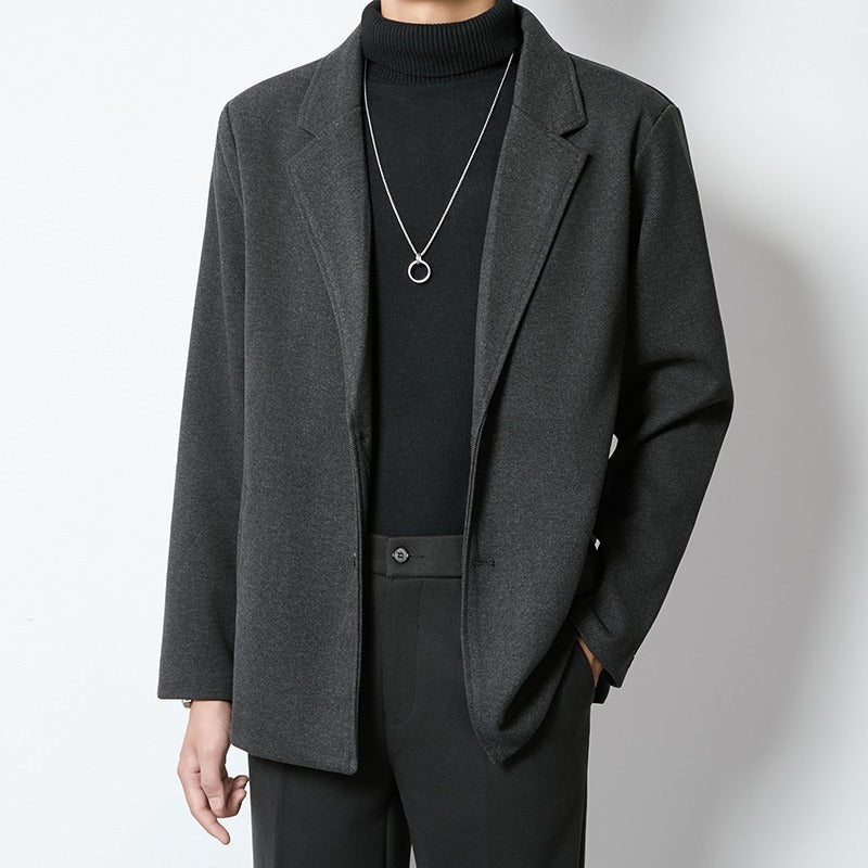 Blazer de Lana Casual Holgado