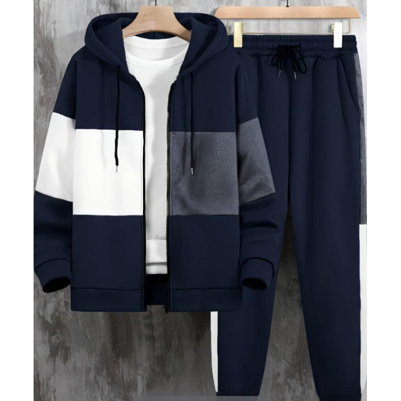 3D Elefanten-Print Langarm-Hoodie-Set für Herren