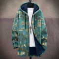 Winterjacke für Herren mit Muster und Plüschfutter