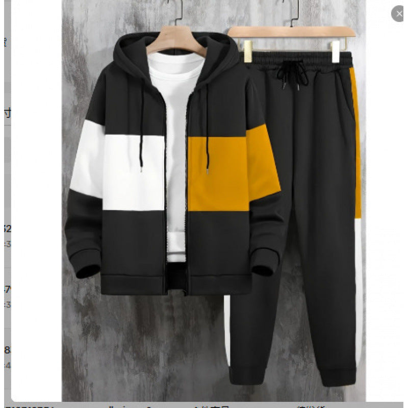 3D Elefanten-Print Langarm-Hoodie-Set für Herren