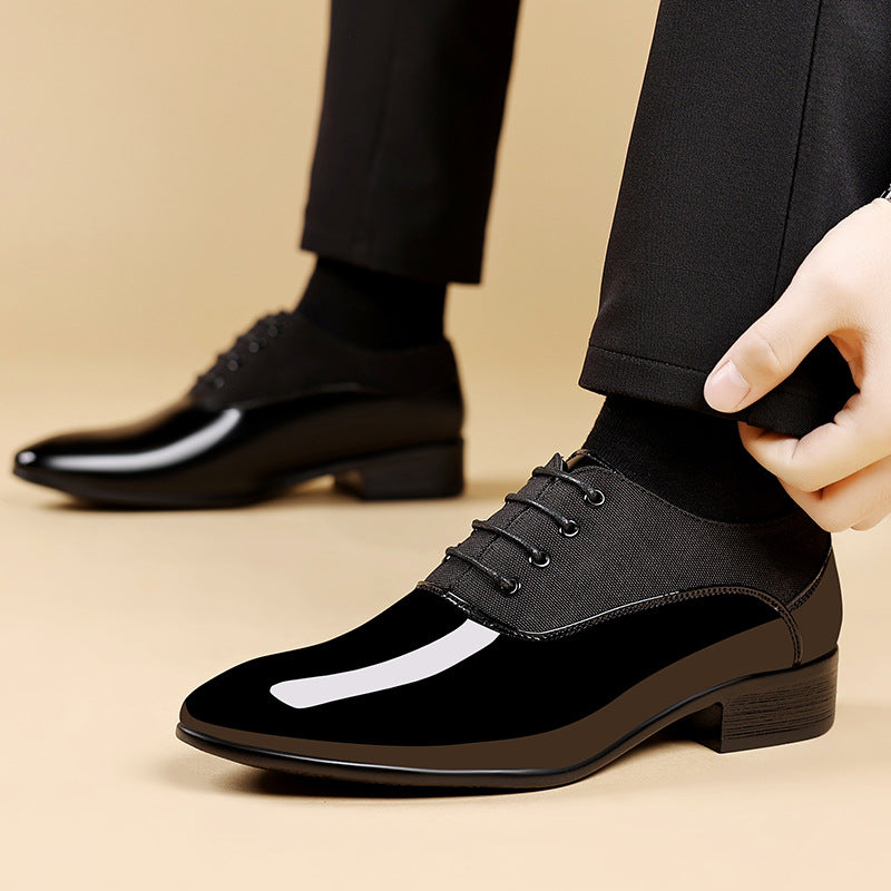 Zapatos Casuales con Superficie Brillante y Suela Suave para Hombre