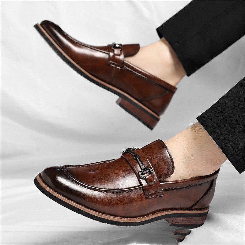Businessschuhe mit weicher Sohle und niedrigem Absatz
